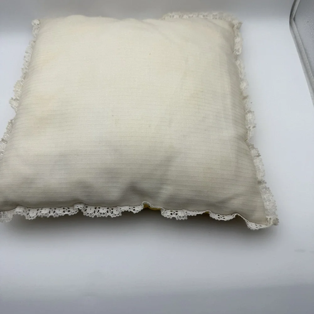 Cathedral Window Quilt Pattern Throw Pillow Handmade 12